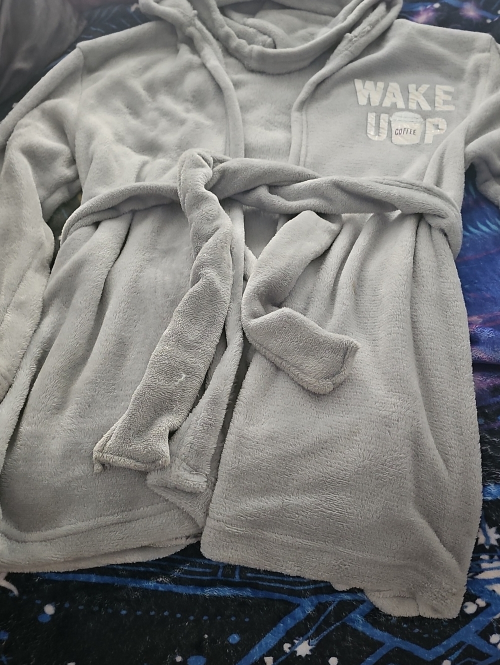 Super SOFT Bobbie Brooks Light Gray Plush Sleepwear Robe